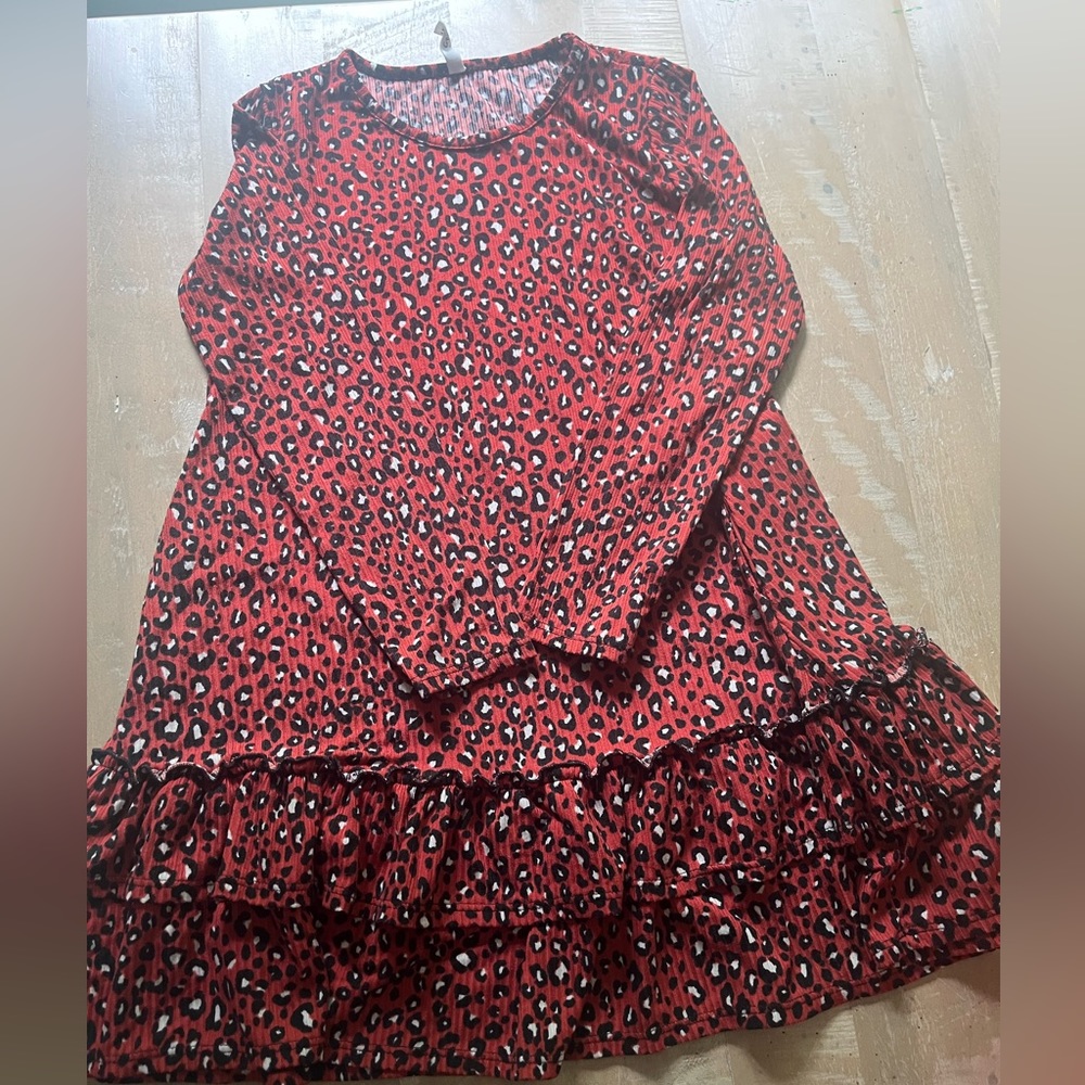 Excellent condition girls leopard dress